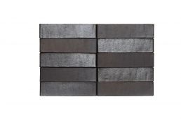 Кирпич керамический Recke 5-32-00-2-00 Цвет: черный с металлическими переливами фактурный