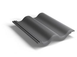 Минеральная черепица Kriastak (Криастак) коллекция Лайт (Lite) цвет неокрашенный черный