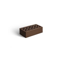 Облицовочный кирпич МАГМА 1 НФ цвет: шоколад керамический пустотелый одинарный фактура гладкий М125-175