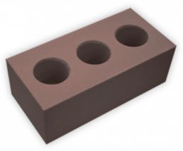 Силикатный кирпич 1,4НФ цвет: шоколад пустотелый лицевой полуторный М125