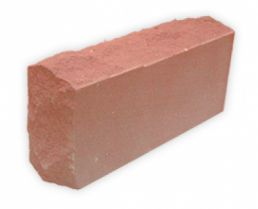 Силикатный кирпич 1НФ цвет: красный полнотелый лицевой одинарный рустированный угловой М125-200