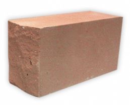 Силикатный кирпич 1,4НФ цвет: персик полнотелый лицевой полуторный рустированный тычковый М125