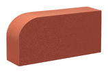Облицовочный керамический кирпич радиусный R60 полнотелый 1НФ цвет: Красный гладкий М300 КС-Керамик