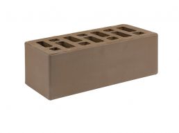 Кирпич керамический лицевой с фаской 1,4 нф полуторный цвет: коричневый гладкий М150-200 Старый Оскол