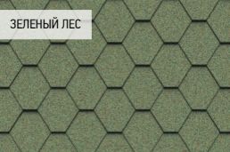 Гибкая черепица Icopal коллекция Плано натур цвет: Зеленый лес