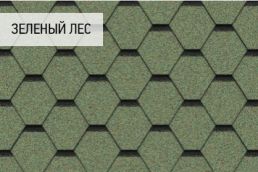 Гибкая черепица Icopal коллекция Плано тема цвет: Зеленый лес