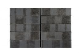 Кирпич керамический Recke 5-32-00-0-12 серия Krator Цвет: черный с металлическими переливами фактурный