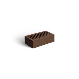 Облицовочный кирпич МАГМА 1 НФ цвет шоколад керамический пустотелый одинарный фактура сланец М125-175