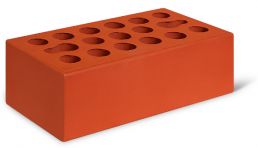 Облицовочный керамический кирпич полуторный 1,4НФ УТ. СТ. цвет: Красный гладкий Керма