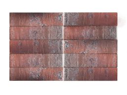 Кирпич керамический Recke (Рекке) 5-92-00-2-12 серия Кратор (Krator) Цвет: красный с металлическими переливами фактурный