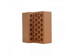 Кирпич керамический формата 1,4 НФ TY цвет ПЕРСИК (гладкая) Ключищи