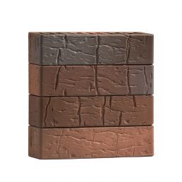 Кирпич лицевой 0.7НФ руст №70/90 Волгабрик