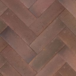 Клинкер тротуарный 0,51НФ КРАСНЫЙ ФЛЭШ 