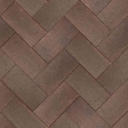 Клинкер тротуарный 0,51НФ ТЁМНО-КРАСНЫЙ ФЛЭШ 